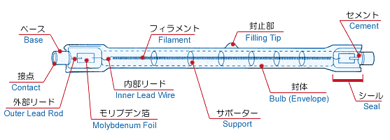 Halogen Lamp Construction